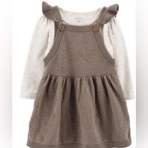 NWT Carter’s’ Baby Girl onesie and dress set